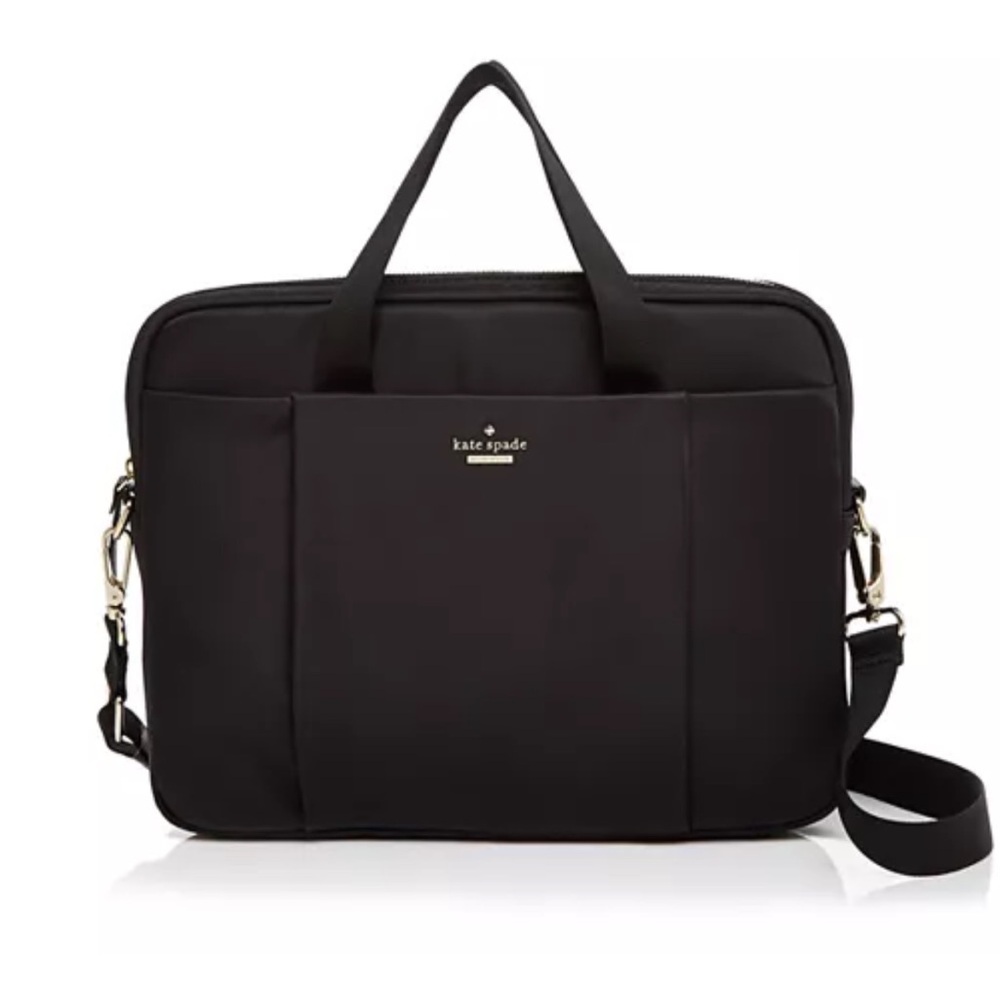 Kate Spade New York Black Classic Nylon Commuter 13" Computer Case laptop bag